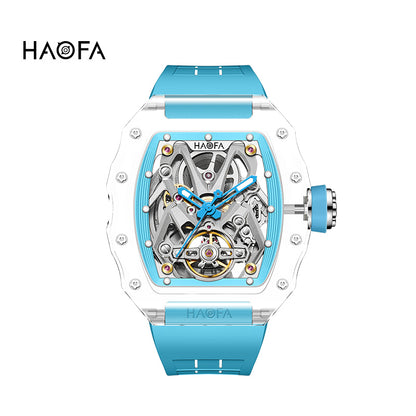 HAOFA 2209 Spider Design Dial K9 Crystal Tonneau Mechanical Watch