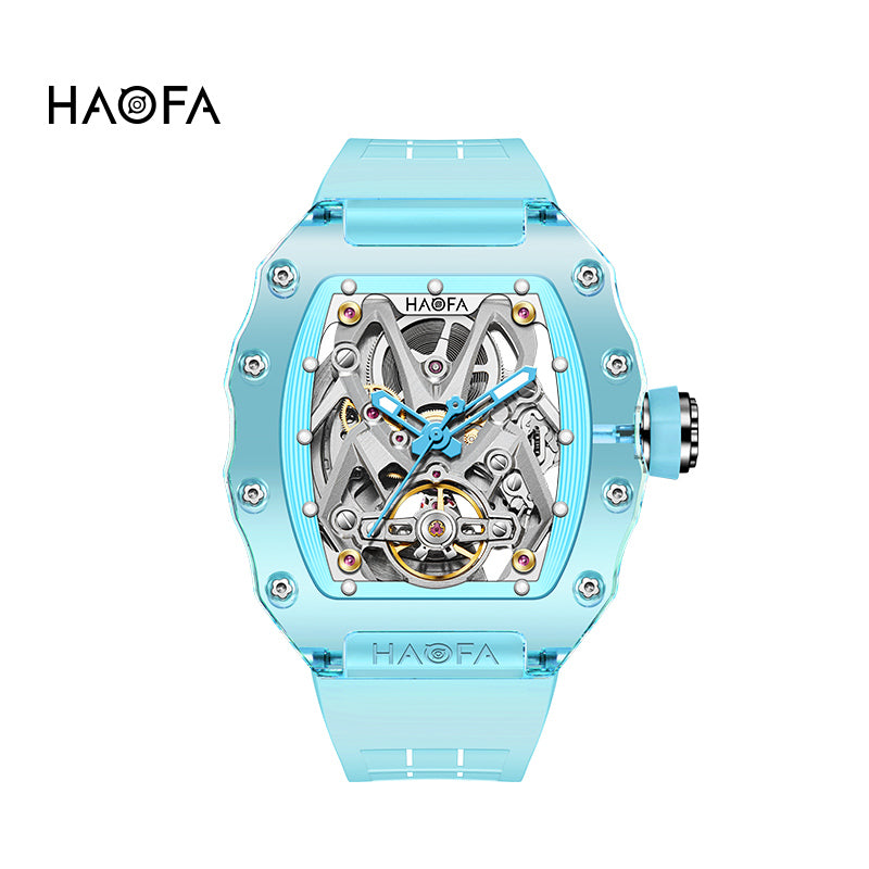 HAOFA 2209 Spider Design Dial K9 Crystal Tonneau Mechanical Watch
