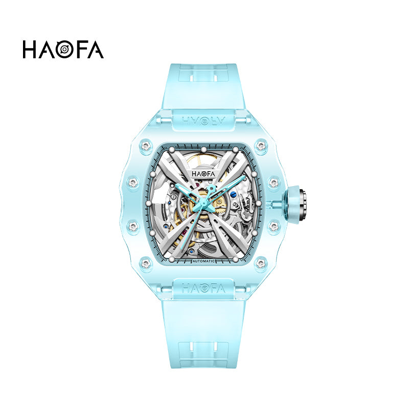 HAOFA Middle Size ultra thin K9 Crystal Automatic Watch