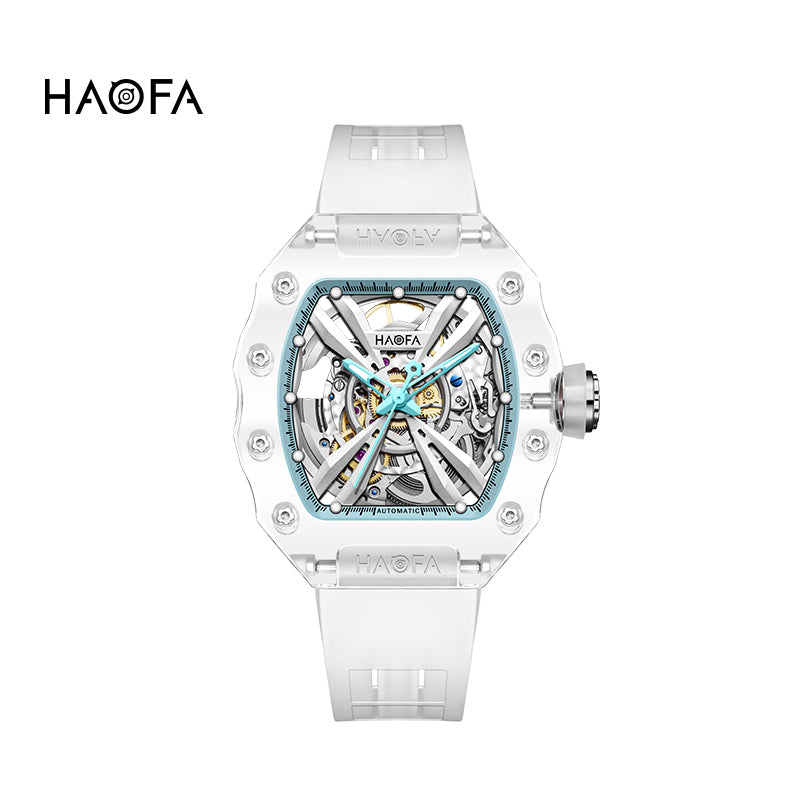 HAOFA Middle Size ultra thin K9 Crystal Automatic Watch