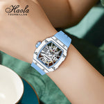 Haofa 1995 Middle Size Double Carbon Fiber Case Roman Dial Automatic Watch