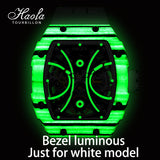 Haofa Men Skeleton Automatic watch NTPT Carbon Fiber Bezel Super luminous 80 hours power 1909