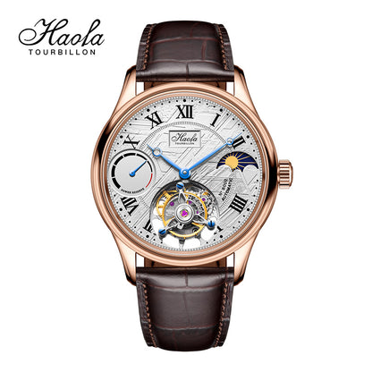 Haofa 8002 72H Sun And Moon Flying Tourbillon Automatic Watch