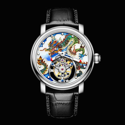 Reserve(30 days)--HAOFA Enamel (Cloisonne) Carp Tourbillon 2218