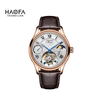 Montre automatique Haofa 8002 72H Sun And Moon Flying Tourbillon