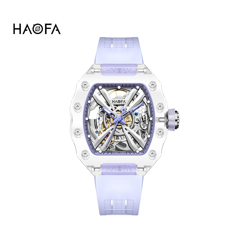 HAOFA Middle Size ultra thin K9 Crystal Automatic Watch