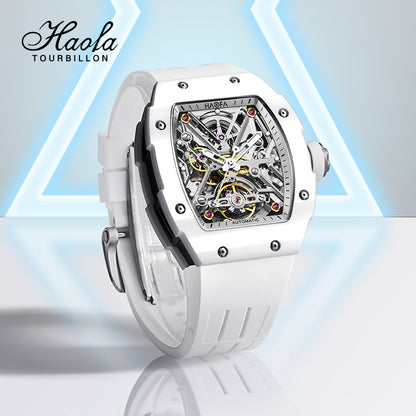 HAOFA Ceramics Bezel (front and back bezel) Automatic Skeleton Watch 1988