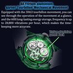 Haofa 2388 Mystery Tourbillon Manual Winding All Yttrium Aluminium Garnet Watch