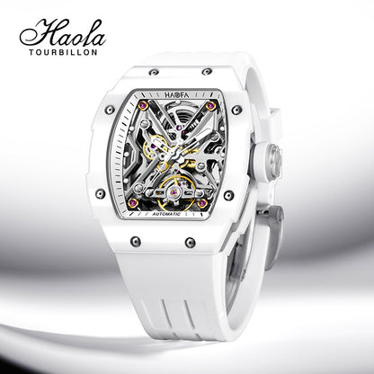 HAOFA Ceramics Bezel (front and back bezel) Automatic Skeleton Watch 1988