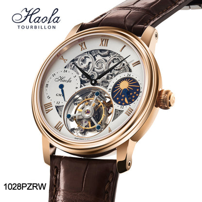 HAOFA Skeleton GMT Tourbillon Movement 1028