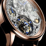 Haofa  GMT Day And Night  Tourbillon Movement Watch 1035 top finish case