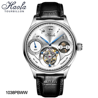 Haofa Luxury Tourbillon GMT Moonphase Watch 1038