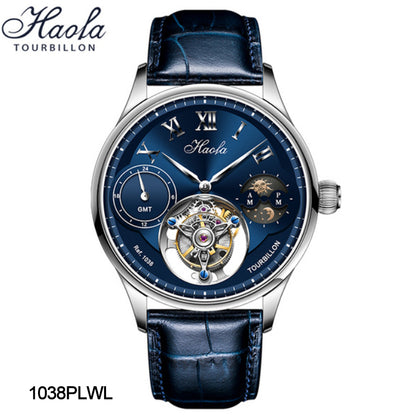 Haofa Luxury Tourbillon GMT Moonphase Watch 1038