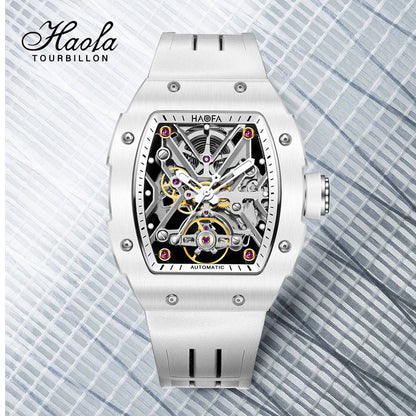 HAOFA Ceramics Bezel (front and back bezel) Automatic Skeleton Watch 1988