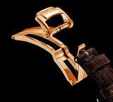 HAOFA Luxury 18K Gold Double Tourbillon Movement real Diamond  K002