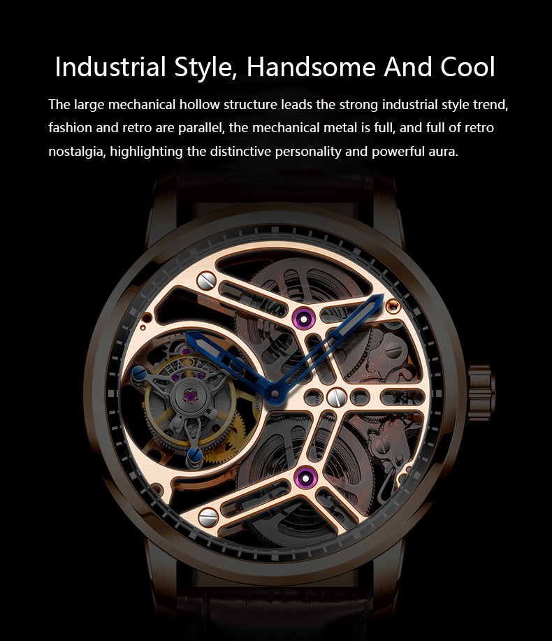 Haofa Tourbillon 1940 double spring drive watch