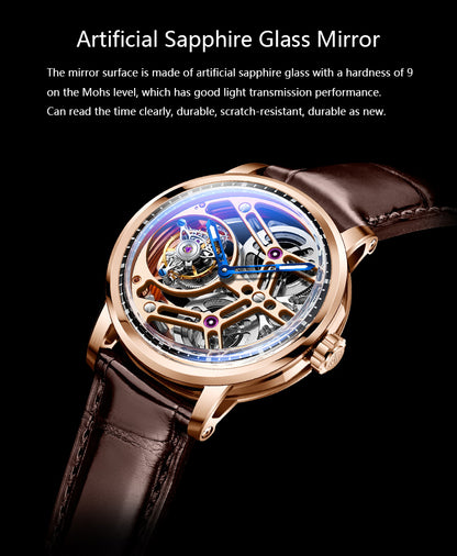 Haofa Tourbillon 1940 double spring drive watch