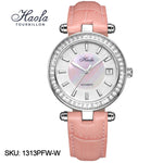 Haofa Automatic Movement Women Watch Pearl Shell Dial Date Ladies Watch 1313