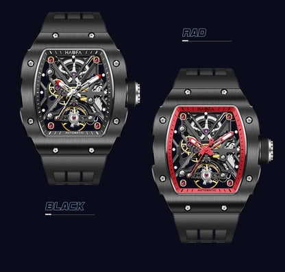 HAOFA Ceramics Bezel (front and back bezel) Automatic Skeleton Watch 1988