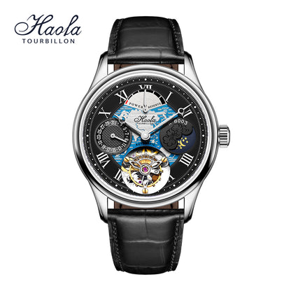 Haofa Date Display Tourbillon Watch Day And Night 8003