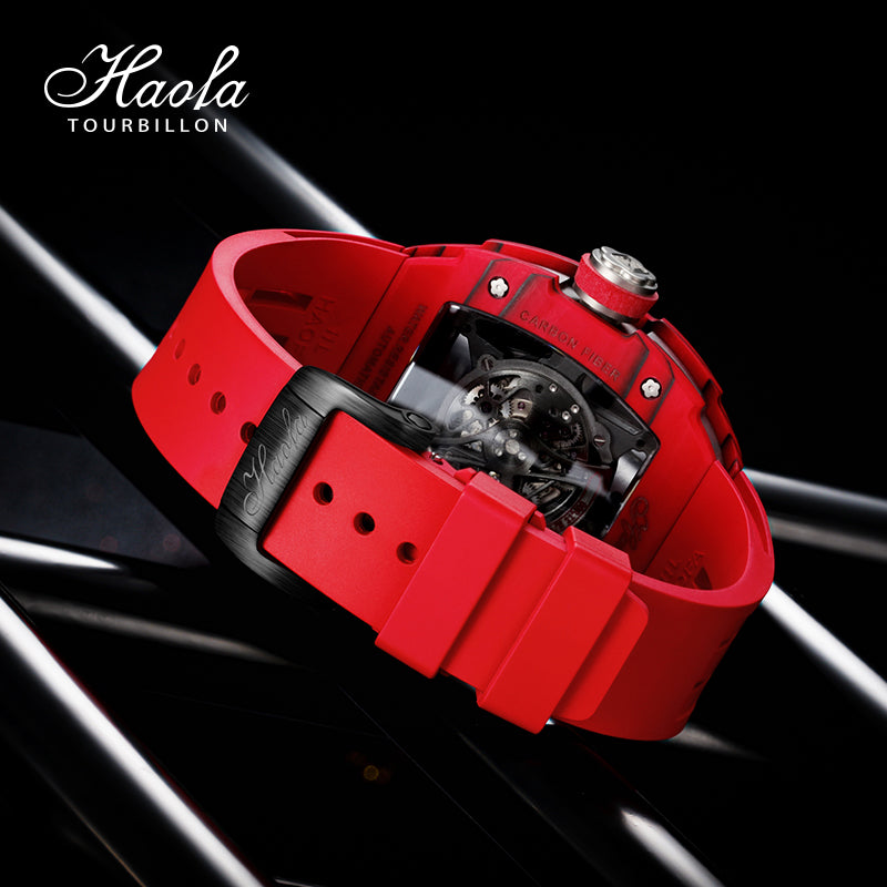 HAOFA Skeleton Carbon Fiber Automatic Watch 1902