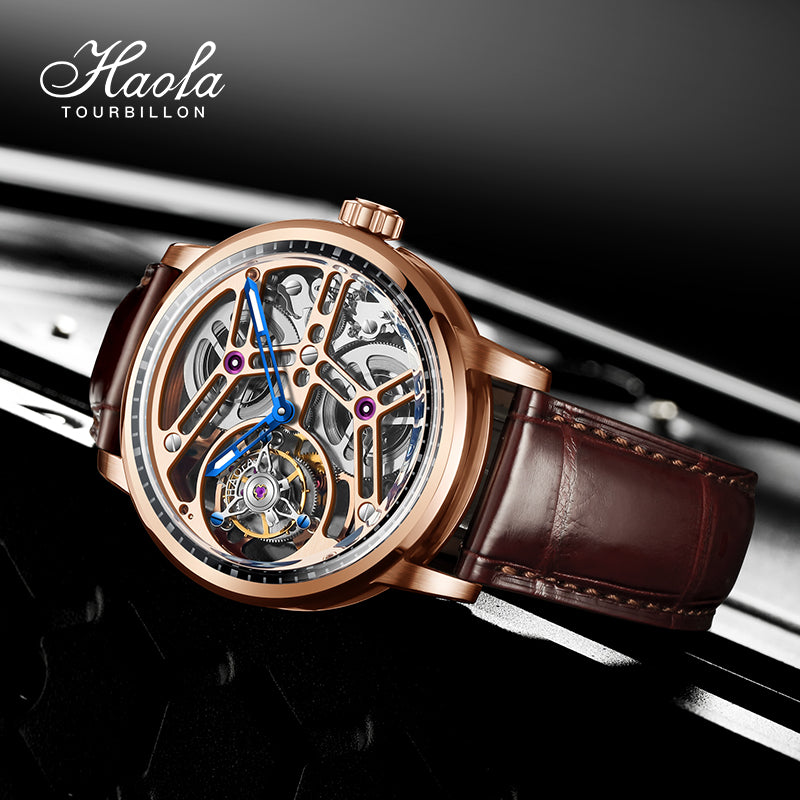 Haofa Tourbillon 1940 double spring drive watch