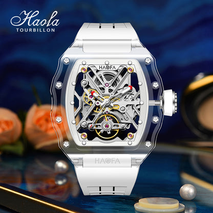 HAOFA All K9 Crystal Automatic Mechanical Watches Model 2202