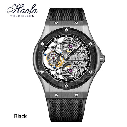 Haofa Tourbillon 1918 Carbon fiber bezel Titanium alloy case