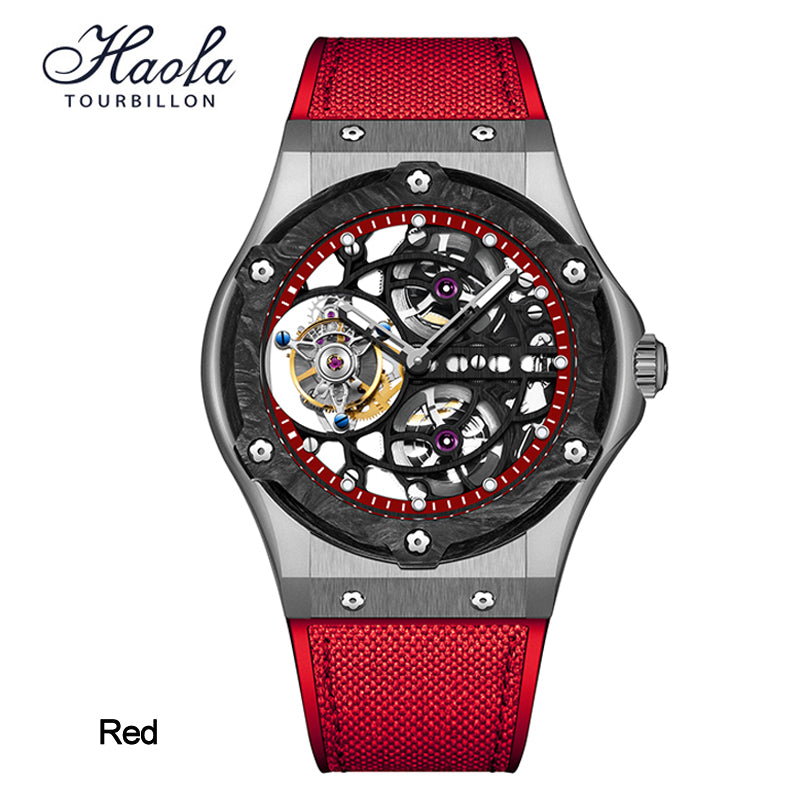 Haofa Tourbillon 1918 Carbon fiber bezel Titanium alloy case