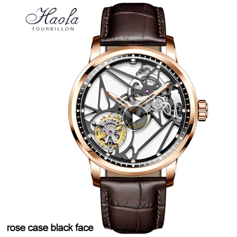 Haofa Luxury Skeleton 7 clock Tourbillon watch 1925B