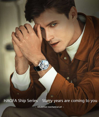 Haofa Skeleton Tourbillon Movement Watch 1089