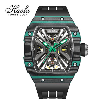 HAOFA Model 1929 Carbon Fiber Bezel 80 hours Power Automatic Movement watches