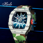 HAOFA 1905 Carbon Fiber  Bezel Titanium Magnesium Alloy Case Super Luminous Mechanical Watch