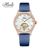 Haofa women lady Tourbillon watches luxury Sapphire  wrist watch 1809