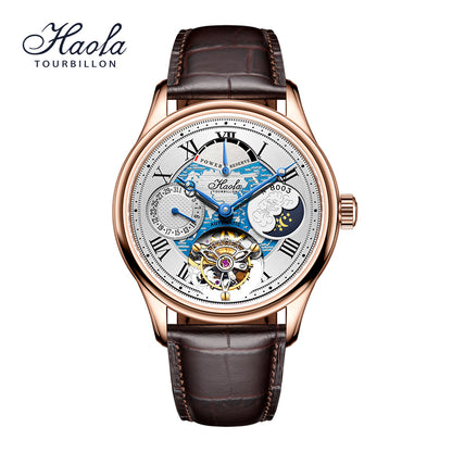 Haofa Date Display Tourbillon Watch Day And Night 8003