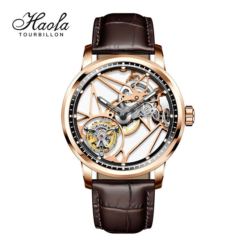 Haofa Luxury Skeleton 7 clock Tourbillon watch 1925B