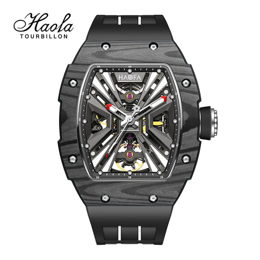 HAOFA Model 1929 Carbon Fiber Bezel 80 hours Power Automatic Movement watches