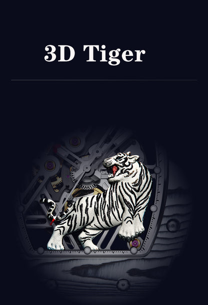 HAOFA 3D Tiger Automatic Carbon fibre Watch model 1973