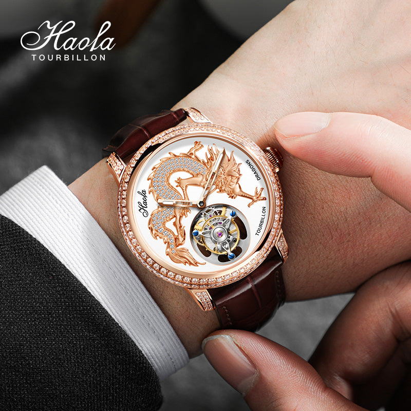 Haofa Luxury Couple Tourbillon Watches Men And Women