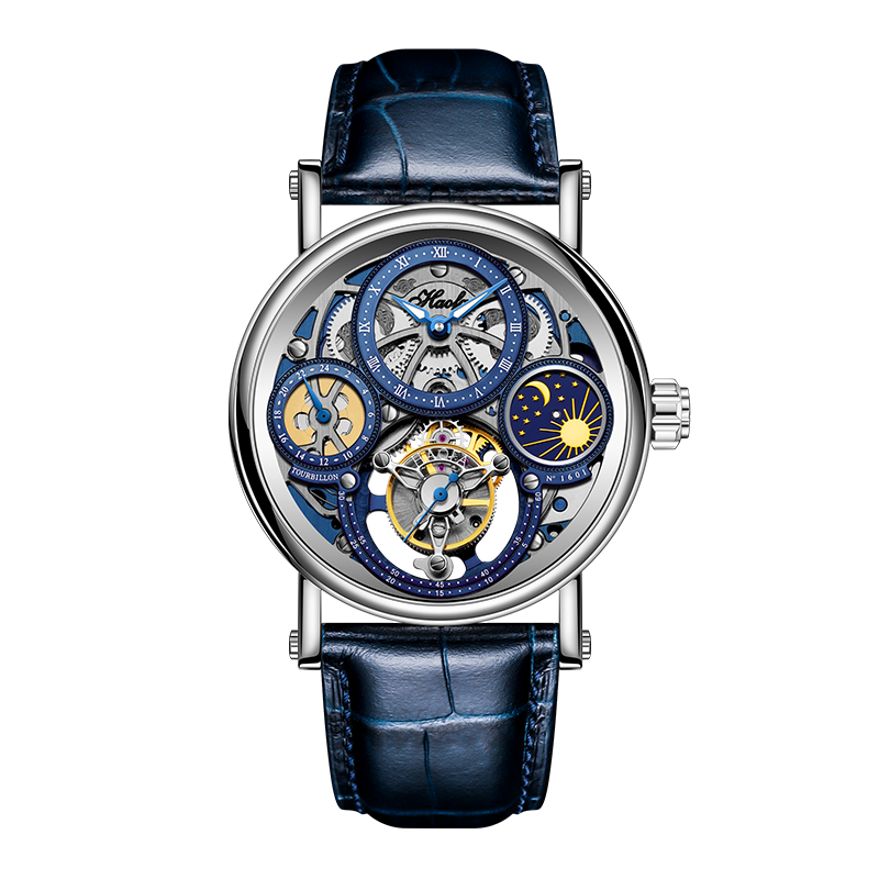 Haofa 1601 Skeleton GMT CNC Engraving Tourbillon 28800