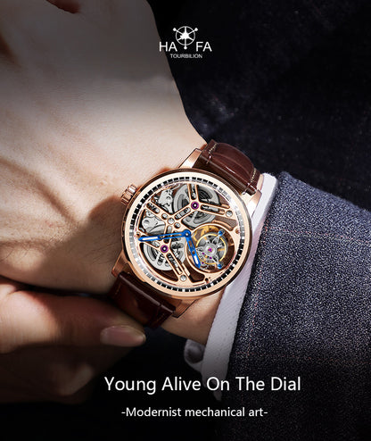 Haofa Tourbillon 1940 double spring drive watch