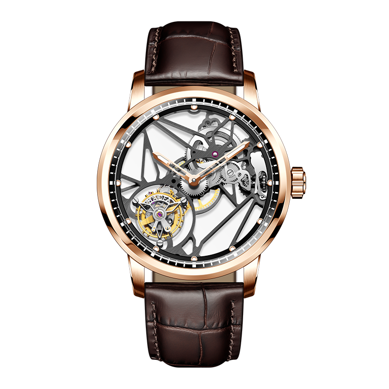 Haofa Luxury Skeleton 7 clock Tourbillon watch 1925B