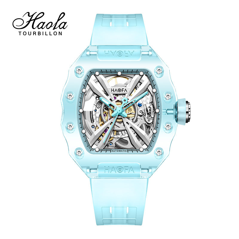 HAOFA Middle Size ultra thin K9 Crystal Automatic Watch