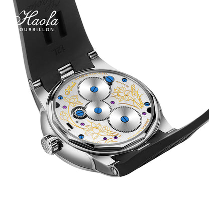 Haofa Carrousel Movement 3D Koi Fish Watch Karrusel model 1951