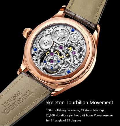 Haofa  GMT Day And Night  Tourbillon Movement Watch 1035 top finish case