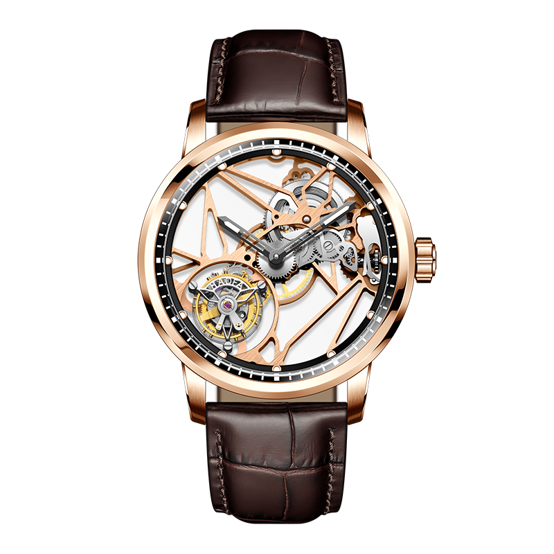 Haofa Luxury Skeleton 7 clock Tourbillon watch 1925B