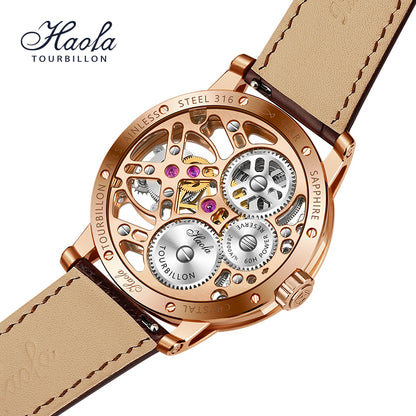 Haofa Tourbillon 1940 double spring drive watch