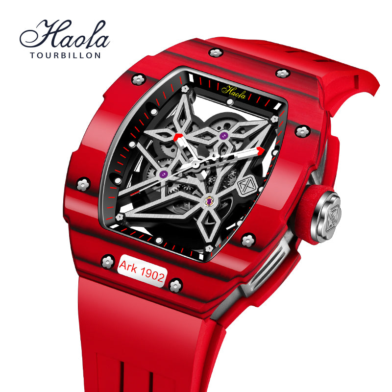 HAOFA Skeleton Carbon Fiber Automatic Watch 1902