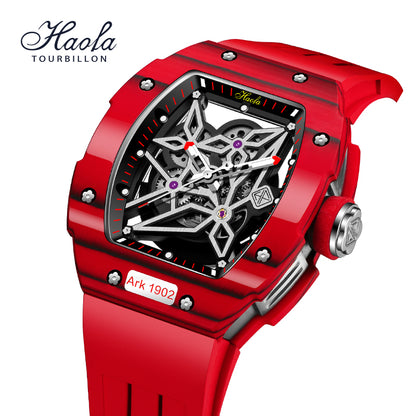 HAOFA Skeleton Carbon Fiber Automatic Watch 1902