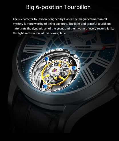 Haofa Skeleton Tourbillon Movement Watch 1089